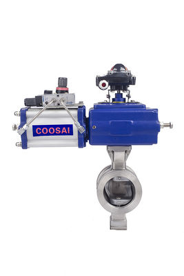 Linear Flow Characteristic Segment Ball Valve V Type for Industrial Applications